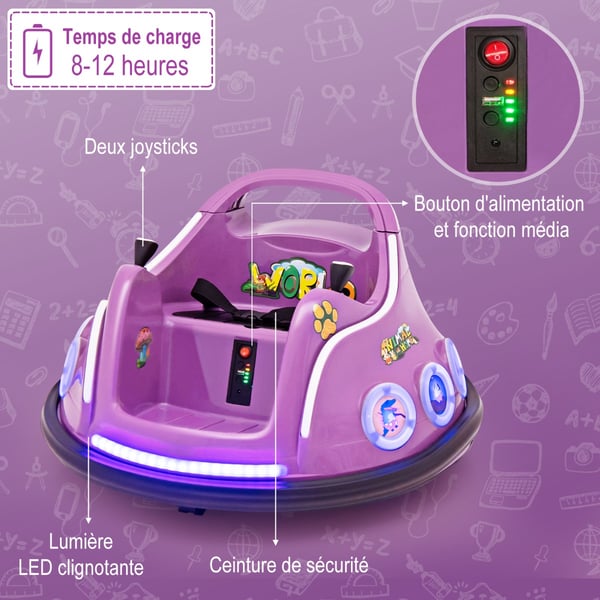 Lasten puskuricar, 73x73x43 cm, violetti , Star