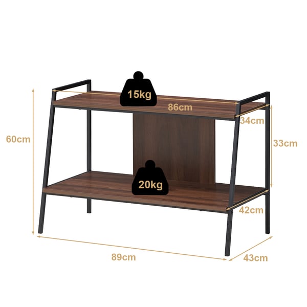 TV Bord, 89×43×60 cm, Valnød , Star