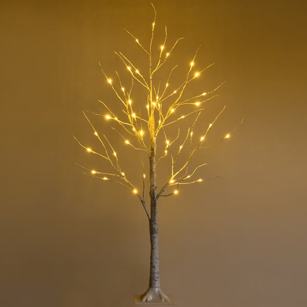 Trælampe, 120 cm, Hvid - materiale: nyt pvc, metal, plastik , Star