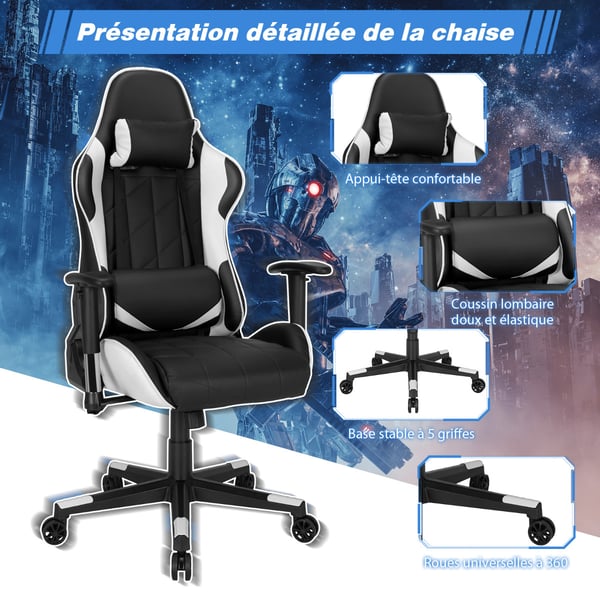 Racerbil, 71x73x125-135 cm, Hvid , Star