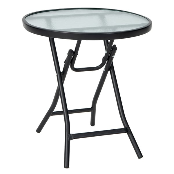 Sammenklappeligt terrassebord, 46x46x47 cm, Sort , Star