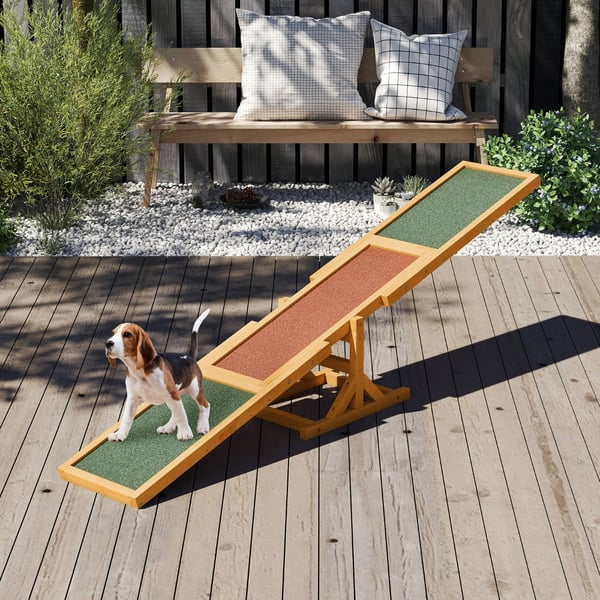 Hund Agility Vippe, 179x30x55 cm, Gul , Star