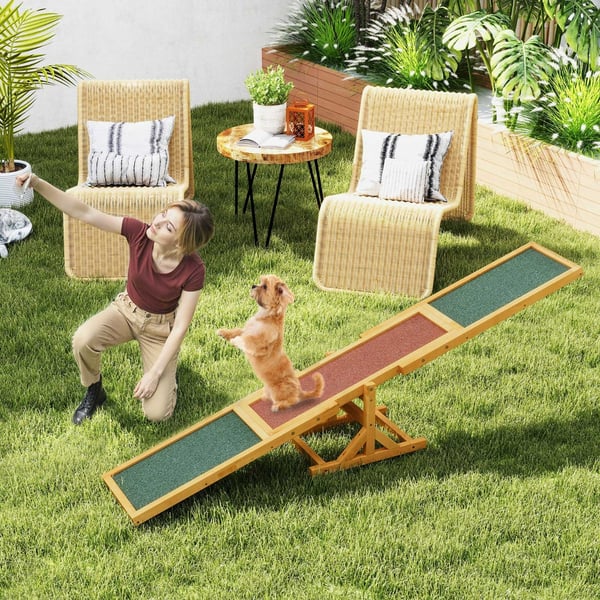 Hund Agility Vippe, 179x30x55 cm, Gul , Star