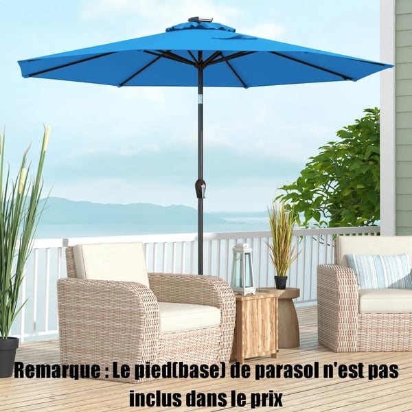Haveparasol, 300x300x250 cm, Blå , Star