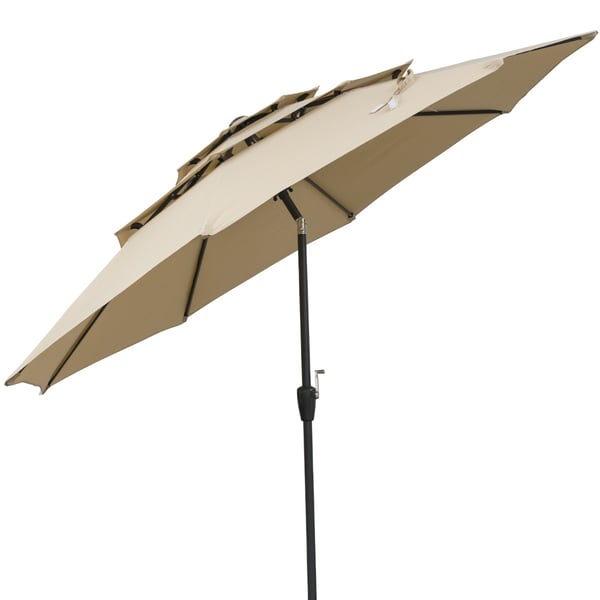 Uteparasoll, 300x300x245 cm, Brun , Star