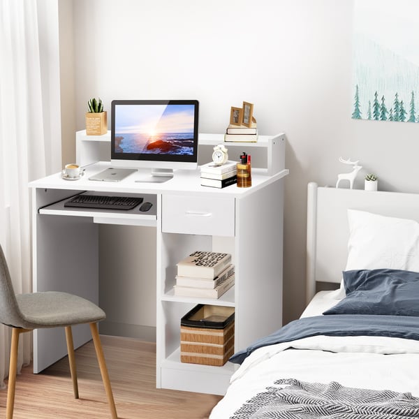 Skrivebord, 105x55x89 cm, Hvid , Star