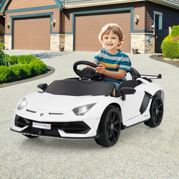 Elektrisk legetøjsbil, licenseret Lamborghcmi, 107x64x46 cm, rød , Star
