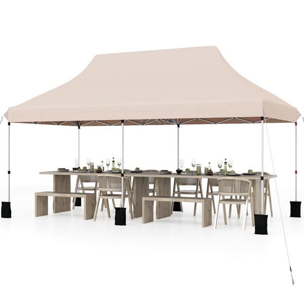 Ulkopaviljonki, 300x600x296-316 cm, beige , Star