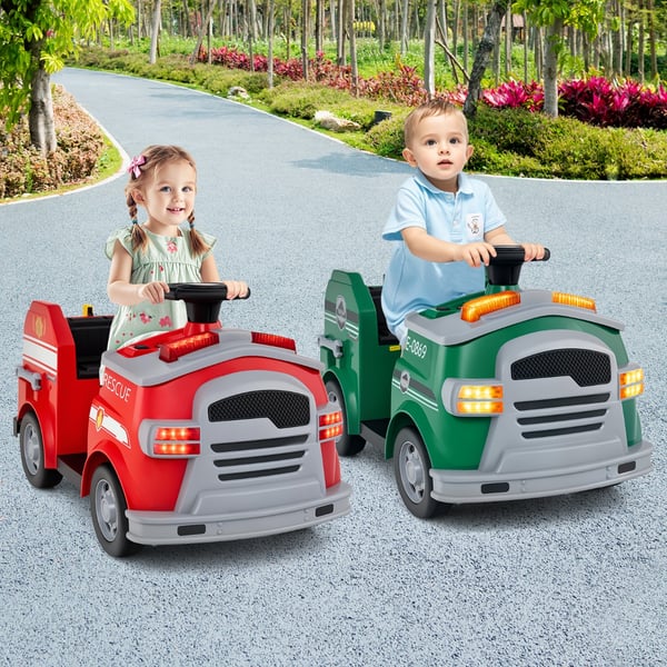 Lasten sähköauto, 12V paloauto, 86x48x52 cm, punainen , Star