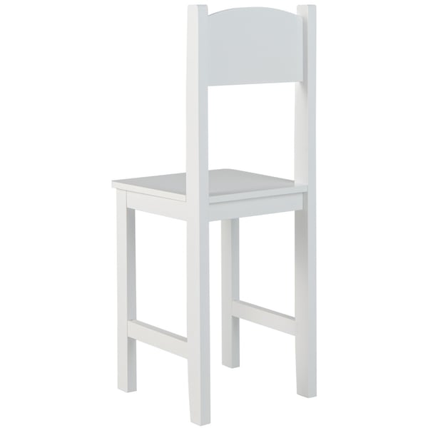 Børne skrivebord med stol, 90x45x85.5 cm, hvid , Star