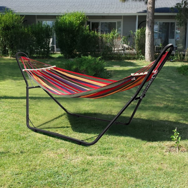Hængekøjestativ, 280x90x115 cm, Sort , Star