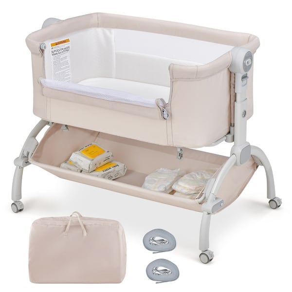 Vierekkäcmen pcmnasänky, 7-portacmen korkeussäätö, beige , Star
