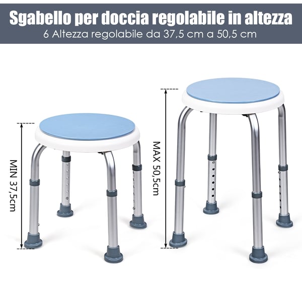 Brusestol, 33x47x51 cm - materiale: pa, aluminiumslegering, gummi , Star