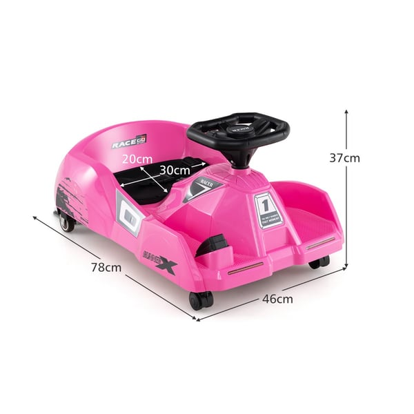 Elektrisk Go Kart, Roseo, 12V, Rosa , Star