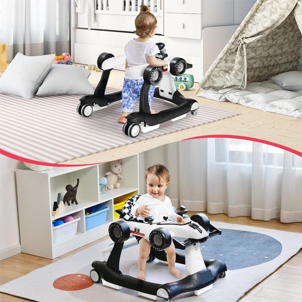 Baby Walker, 73x64x50.5/53.5/55.5 cm, Hvid , Star