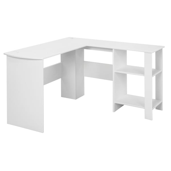L-formet computer skrivebord, 130x130x74 cm, hvid , Star