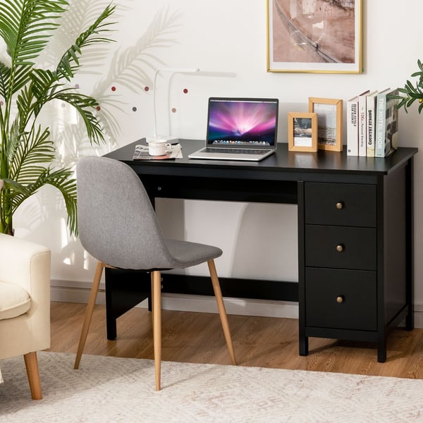 Skrivebord, 120x50x75 cm, Sort , Star