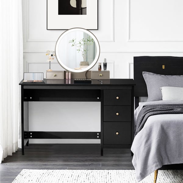 Skrivebord, 120x50x75 cm, Sort , Star