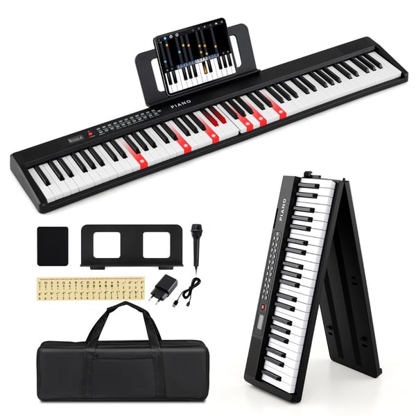 Elektronisk Keyboard, 88-tangenter, 128x23x5,5 cm, Sort , Star