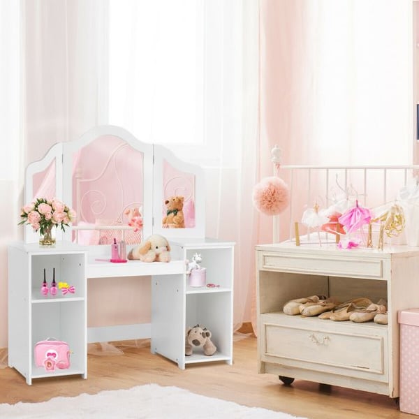 Sminkebord, 42x16x46 cm, Pink , Star