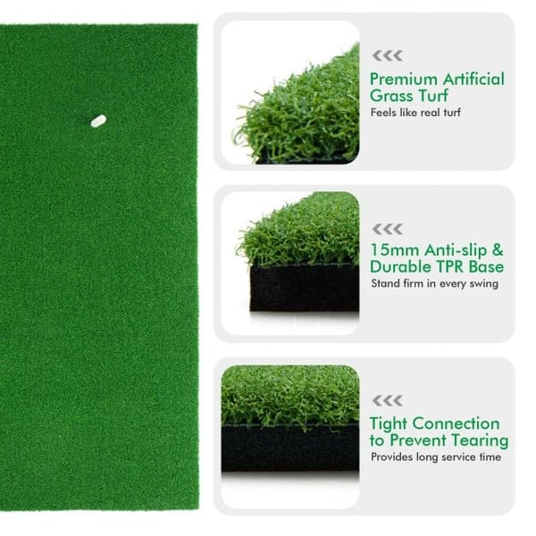 Golf Lyöntimatto, 1.5x1 m, Vihreä , Star