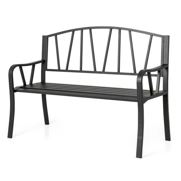 Puutarhapenkki, 53x129x93 cm, Musta , Star