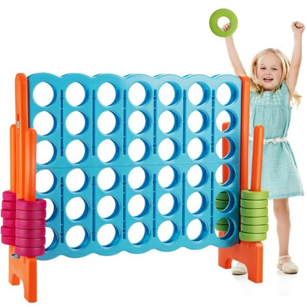 Gigantisk Connect 4-spil sæt, 120x42x104 cm, Orange , Star