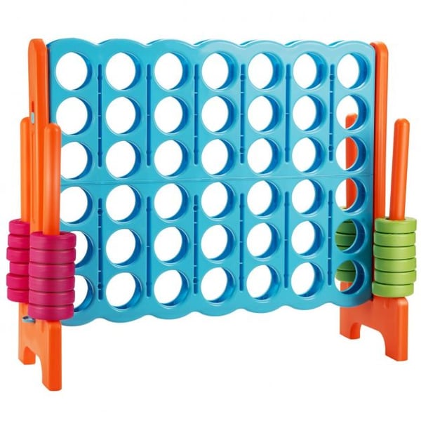 Gigantisk Connect 4-spil sæt, 120x42x104 cm, Orange , Star