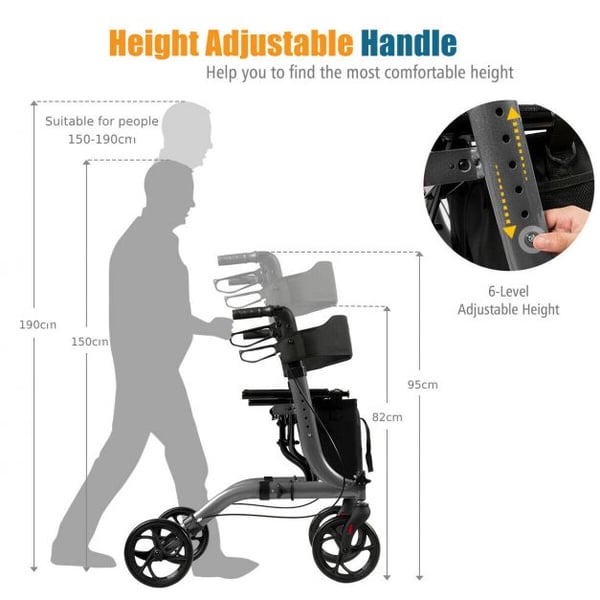 Rollator, 57,15x83,82x95,25 cm, Navy , Star