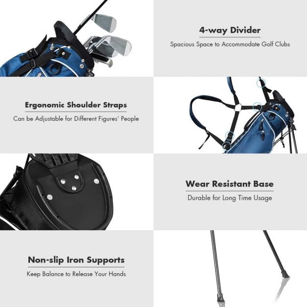 Golfbag, 25.4x17.78x88.9 cm, Blå , Star