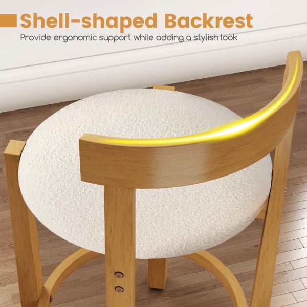Barstol, 24cm, 19x18x31cm, Beige , Star
