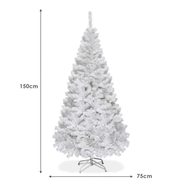 Julgran, 152 cm, Vit - Material: PVC , Star