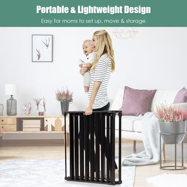 Baby Pet Sikkerhedslegeplads, 122x62x74 cm, Sort/Hvid , Star