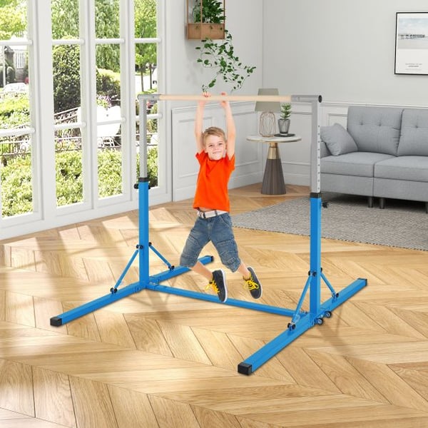 Gymnastikstang, 136x172x(90-150) cm, Blå , Star