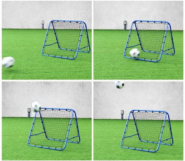 Fodbold Rebounder Net, 100x100 cm, Blå , Star