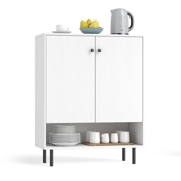 Sideboard Buffet Skab, 75x35x95 cm, Hvid , Star