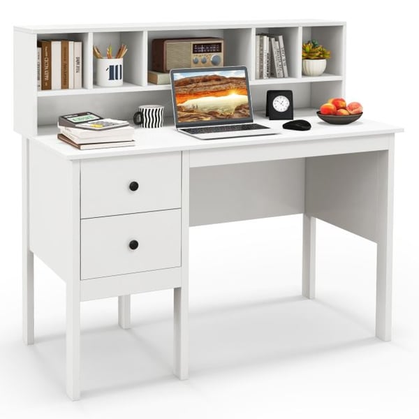Computer skrivebord, 120x60x110 cm, hvid , Star