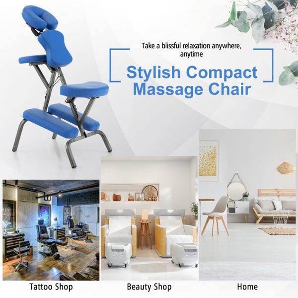 Massagestol, 48x75x110-120 cm, Sort , Star