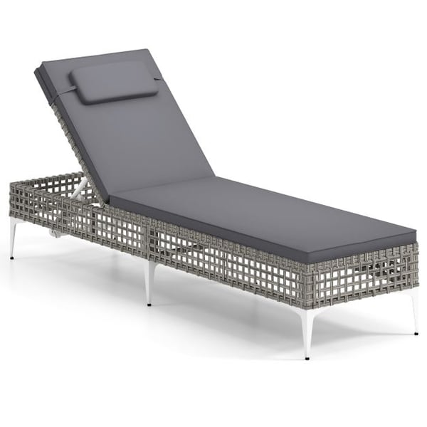 Terrasse Liggestol, 194x55x32 cm, Grå , Star