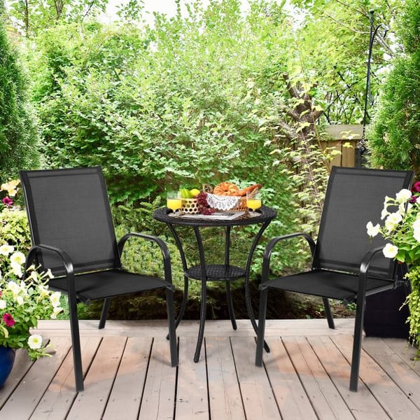 Terrasse Udendørs Spisestol, 72×56×90 cm, Sort , Star