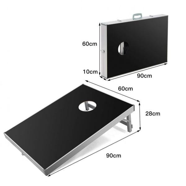 Majs hålspel set, 90x60x28 cm, Svart , Star