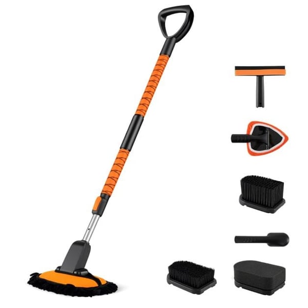 Biltvättborste, 132 cm, Orange , Star