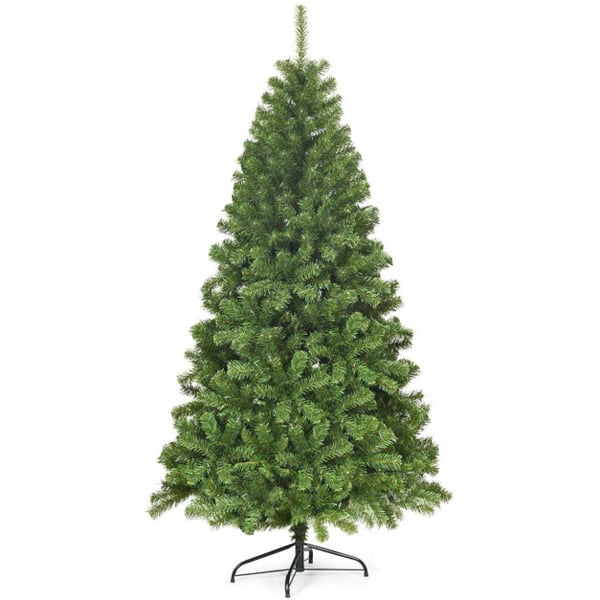Kunstig juletræ, Ubelyst, Hængslet PVC, 183 cm , Star