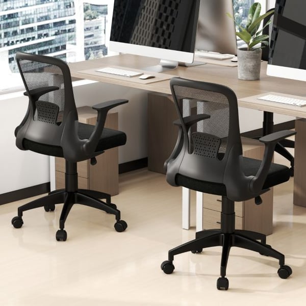 Toimistotuoli, ergonomcmen verkkokangas, musta , Star