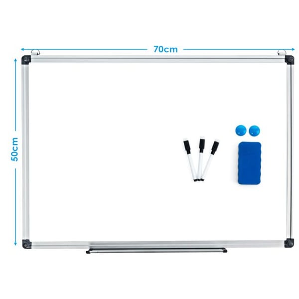 Tavletavle med whiteboard, magnetisk, 70x50 cm , Star