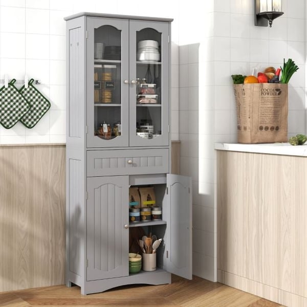 Opbevarcmgsskab, 60x30x160 cm, Sort Hvid , Star