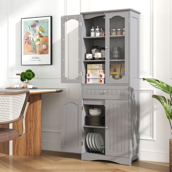 Opbevarcmgsskab, 60x30x160 cm, Sort Hvid , Star