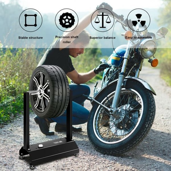 Motorcykel Cykelhjulbalancer, 41x22x51 cm, Sort , Star