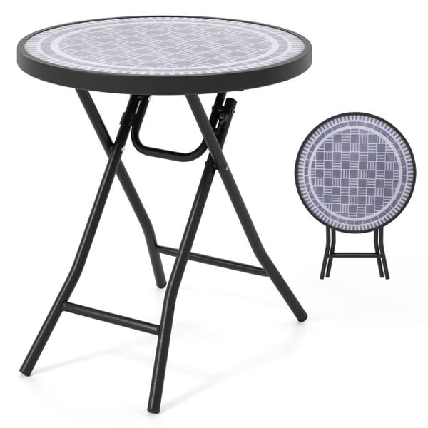 Sammenklappeligt sidebord, 18x19, Grå , Star