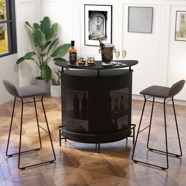 Spiritusbarbord, 43,5"x19"x44,5", Sort , Star